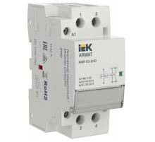 ARMAT Контактор модульный KMR 63А 24В AC/DC 2НО  AR-KMR20-063-20-024  IEK