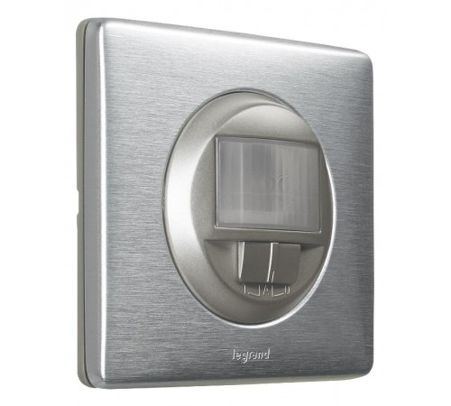 Клавиша одинарная нажимная (кнопка) для выкл-ля/кнопки пластик алюминий матовая IP20 с полем д/мар-ки Gira System 55  067026  GIRA