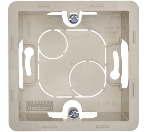 Inspiria Слоновая кость Коробка накладного монтажа 1-местная О/У  673981  Legrand