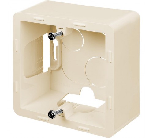 Inspiria Слоновая кость Коробка накладного монтажа 1-местная О/У  673981  Legrand