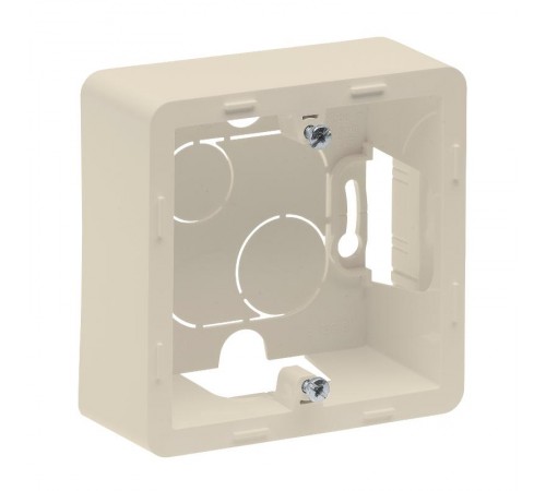 Inspiria Слоновая кость Коробка накладного монтажа 1-местная О/У  673981  Legrand