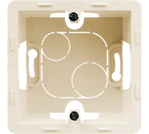 Inspiria Слоновая кость Коробка накладного монтажа 1-местная О/У  673981  Legrand