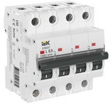 Выключатель автоматический четырёхполюсный M10N 4P L 0,5А 10кА ARMAT  AR-M10N-4-L0D5  IEK
