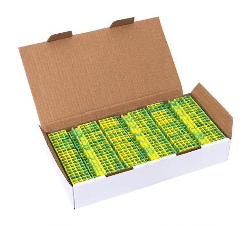 Колодка клеммная пружинная JXB-ST-2.5 4 вывода земля EKF PROxima  plc-jxb-st-2.5-4-pen  EKF