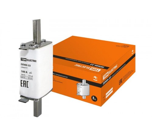 Предохранитель ППНН-33 габ.0, 100А   SQ0713-0016  TDM