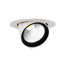 Светильник светодиодный встраиваемый downlight ДВО PLED DL4 40W 4000K 24° поворот White IP40  .5021921  Jazzway