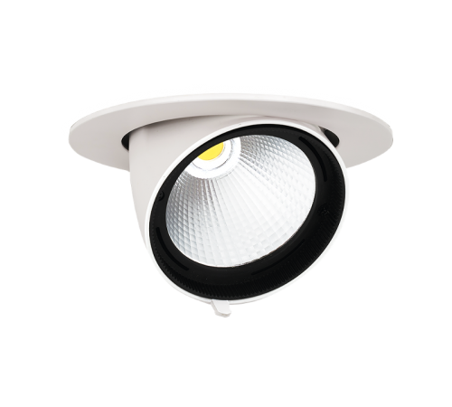 Светильник светодиодный встраиваемый downlight ДВО PLED DL4 40W 4000K 24° поворот White IP40  .5021921  Jazzway