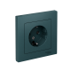 AtlasDesign Изумруд Розетка с заземлением со шторками, 16А, (в сборе с рамкой)  ATN000844  SE