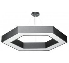Светильник светодиодный Geometria Hexagon SPO-123-B-40K-045 45Вт 4000K 2500Лм IP40 600*600*80 черный подвесной ЛТ  Б0058879  ЭРА