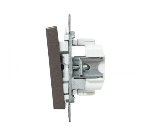 Механизм выключателя, одноклавишный, проходной, мокко Эпика  UP1-SWM-11 EKF