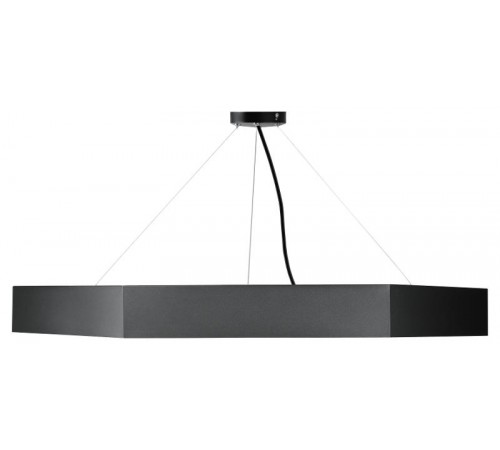 Светильник светодиодный Geometria Hexagon SPO-123-B-40K-045 45Вт 4000K 2500Лм IP40 600*600*80 черный подвесной ЛТ  Б0058879  ЭРА