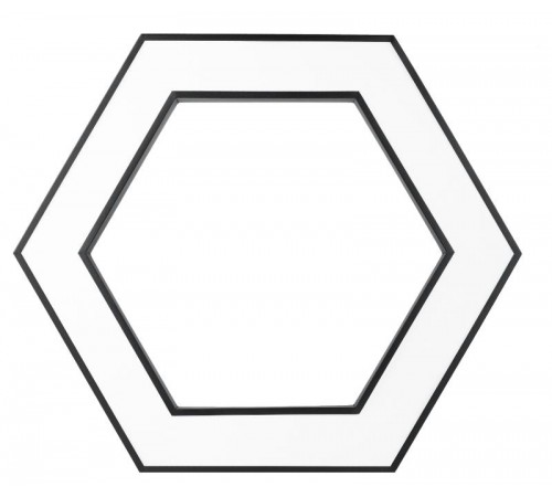 Светильник светодиодный Geometria Hexagon SPO-123-B-40K-045 45Вт 4000K 2500Лм IP40 600*600*80 черный подвесной ЛТ  Б0058879  ЭРА