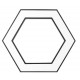 Светильник светодиодный Geometria Hexagon SPO-123-B-40K-045 45Вт 4000K 2500Лм IP40 600*600*80 черный подвесной ЛТ  Б0058879  ЭРА