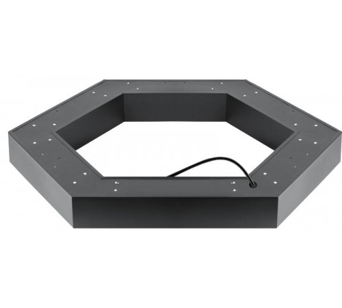 Светильник светодиодный Geometria Hexagon SPO-123-B-40K-045 45Вт 4000K 2500Лм IP40 600*600*80 черный подвесной ЛТ  Б0058879  ЭРА