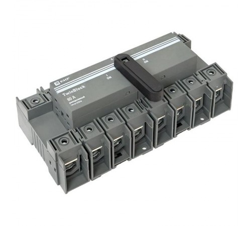 Рубильник 80A 4P реверсивный c рукояткой для прямой установки TwinBlock  tb-s-80-4p-rev  EKF