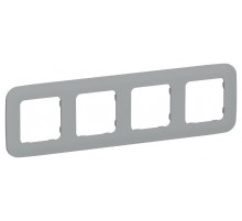 FLITE Artistic Рамка 4-ая РУ-4-А-ФлС серый  FI-M42-31-20-K03  IEK