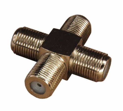 Переходник соединитель гнездо Fx4 (F- крест)  ED-TVF25  REXANT