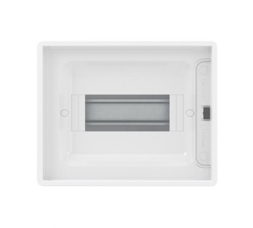 Щиток 8 мод настенный FRAME, белый с прозрачной дверцей, с 2 шинами PEN  на 6 и 8 отв.  F08W1WT  DKC