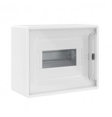 Щиток 8 мод настенный FRAME, белый с прозрачной дверцей, с 2 шинами PEN  на 6 и 8 отв.  F08W1WT  DKC