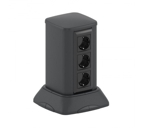 Миниколонна алюминиевая, 0.25м, цвет чёрный  19523  DKC