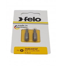 Бита крестовая PZ 1X25, серия Industrial, 2 шт в блистере  02101036  Felo