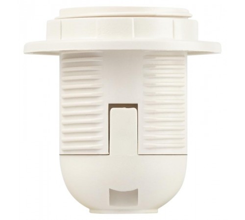 Патрон  Е27 с кольцом пластик белый без наклейки групповая упаковка 50 шт  Б0069199  ЭРА