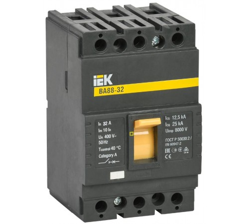 Авт. выкл. ВА88-32  3Р  32А  25кА    SVA10-3-0032  IEK