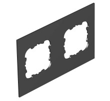 Крышка для напольного бокса Telitank на 2 устройства EKR 142x88 мм (ПВХ,черный) (T12L P2S 9011)  7408180  OBO Bettermann