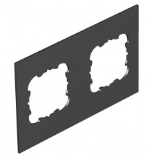 Крышка для напольного бокса Telitank на 2 устройства EKR 142x88 мм (ПВХ,черный) (T12L P2S 9011)  7408180  OBO Bettermann