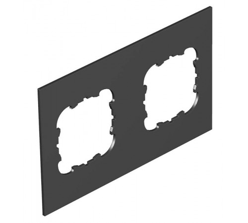 Крышка для напольного бокса Telitank на 2 устройства EKR 142x88 мм (ПВХ,черный) (T12L P2S 9011)  7408180  OBO Bettermann