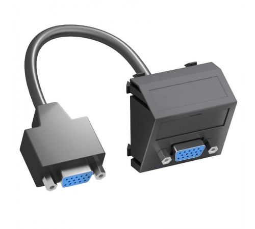 Мультимедийная рамка VGA Modul45 (черный) (MTS-VGA F SWGR1)  6104673  OBO Bettermann