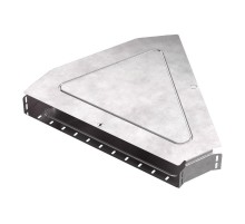 Угол горизонтальный 45 градусов с крышкой Стандарт 600х80   PR16.0620  Промрукав