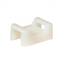 Площадка под хомуты (22x16) с монтажным отверстием М4 белая (100шт.) PROxima  pmo-22-16-w  EKF