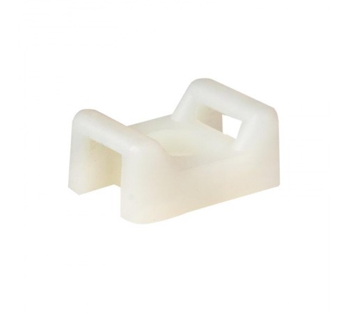 Площадка под хомуты (22x16) с монтажным отверстием М4 белая (100шт.) PROxima  pmo-22-16-w  EKF