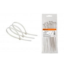 Хомут 3,6х180мм нейлон (белый) (25 штук)  SQ0515-0312  TDM