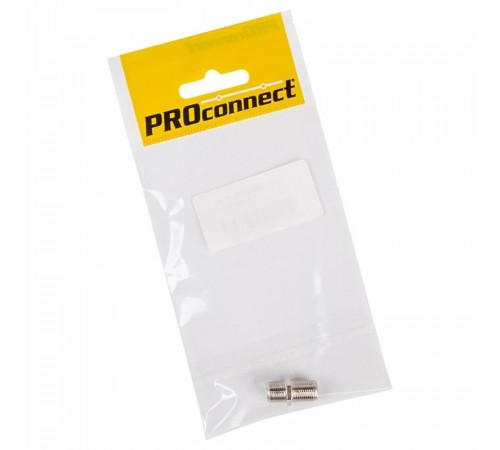 Переходник антенный, (гнездо F - гнездо F), бочка, (1шт.) (пакет) PROconnect  05-4201-6-7  PROconnect