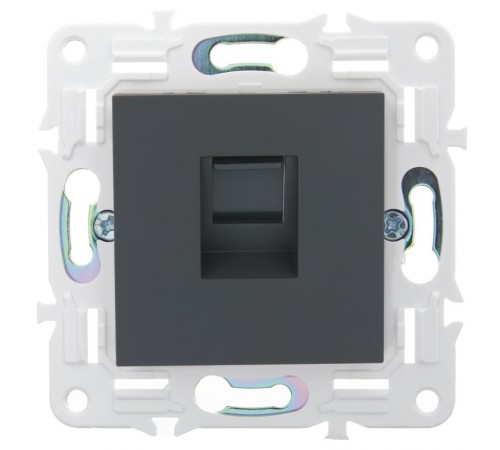 SKANDY Розетка компьютерная RJ45 кат.5E SK-K01G графит  SK-K10-1-K53  IEK