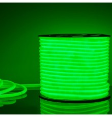 Гибкий неон LS003 220V 9.6W 144Led 2835 IP67 16mm круглый зеленый, 50 м  a043548  Elektrostandard