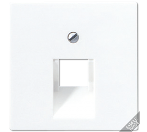 Крышка для одинарных телефонных и компьютерных розеток (UAE), фиксация винтом; термопласт; слоновая кость; A500  A569-1BFPLUA  Jung