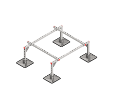 Опорная конструкция для установки оборудования TECHNORAPTOR STEELFOOT 1200х1000 HD  KM-TR-STF-SSEI-1200-1000 HD  КМ - профиль