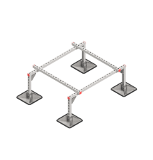 Опорная конструкция для установки оборудования TECHNORAPTOR STEELFOOT 1200х1000  KM-TR-STF-SSEI-1200-1000  КМ - профиль