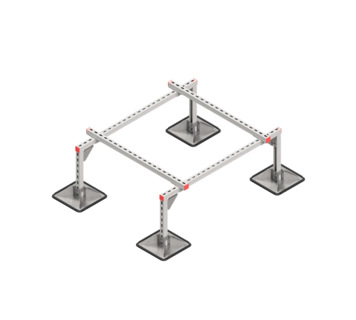 Опорная конструкция для установки оборудования TECHNORAPTOR STEELFOOT 1200х1000 HD  KM-TR-STF-SSEI-1200-1000 HD  КМ - профиль