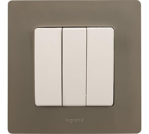 Etika Светлая галька Рамка 1-ая  672521  Legrand