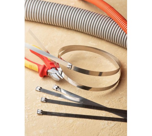 Хомут AISI 316 из нержавеющей стали, 12x840 (100 шт.) FlexLock PROximaplc-fl-tss-316-12x840EKF