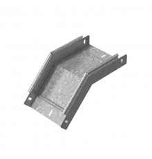 Угловой соединитель внешний 45 град. к лотку 500х100, толщ. 1,0 мм, гор. цинк, 336151  УСВР45-500х100-1,0-ГЦ   Ostec