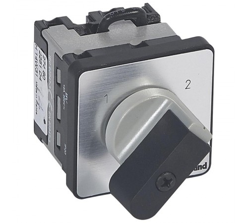 Переключатель на 2 направления - без положения ''0'' - PR 12 - 1П - 2 контакта - крепление на дверце  027460  Legrand