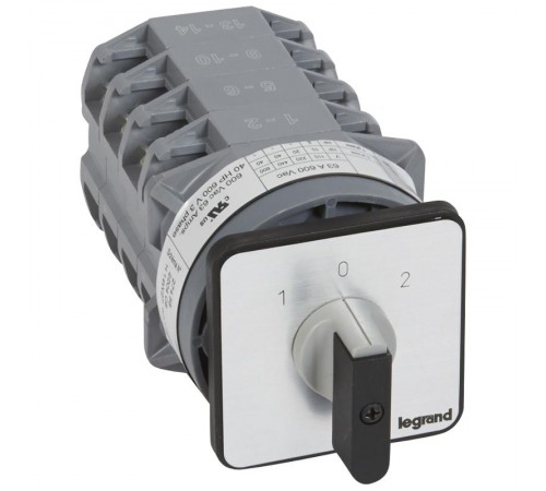 Переключатель на 2 направления - без положения ''0'' - PR 12 - 1П - 2 контакта - крепление на дверце  027460  Legrand