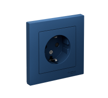 AtlasDesign Аквамарин Розетка с заземлением со шторками, 16А, в сборе  ATN001144  SE