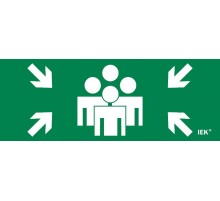 Этикетка самокл. 240х90мм "Место сбора"   LPC10-1-24-09-MSTS  IEK