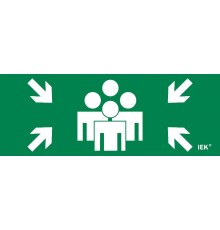 Этикетка самокл. 240х90мм "Место сбора"   LPC10-1-24-09-MSTS  IEK